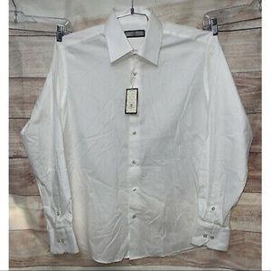 Connaisseur Button Up Shirt XL 43/44 White NWT